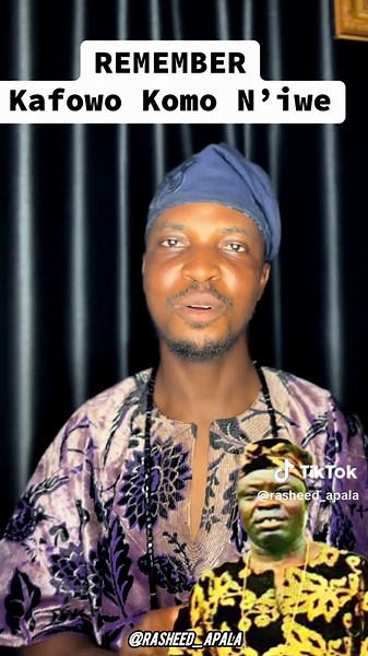 Kafowo Komo N’iwe: Celebrating Apala Music