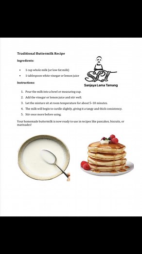 Simply and Easy Homemade Buttermilk Recipe | Chef Sanjaya