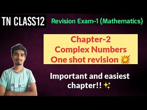 Complex Numbers Revision in one shot 🔥|TN Class12|Revision Exam-1