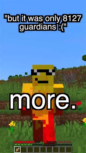 when you accidently spawn 8127 guardians 💀 #minecraft #minecrafthumor #minecraftmemes
