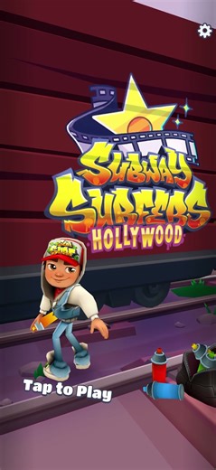 Subway Surfers: Hollywood - Title Screen / Main Menu with Music