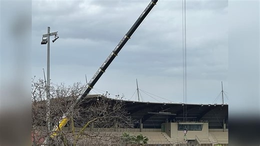 Marineland d'Antibes: la grue déployée à proximité du bassin des orques a été retirée