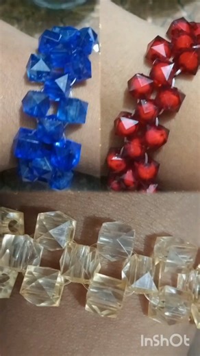 Handmade beaded bracelets tutorial❤️💛💙 potir bracelet #beadsjewellery #handmadejewelry #craft