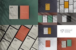 Vertical Business Card Mockup, a Product Mockup by dpi