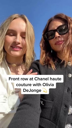 Front Row Experience with Olivia DeJonge and Christine Centenera at Chanel Couture