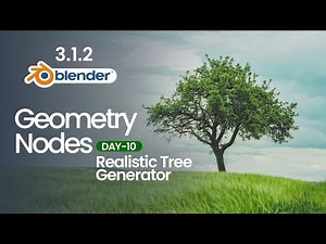 Day 10- Tree Generator Add-on + Geometry Nodes = Ultimate Power🔥 | Blender Tutorial | Avtar Dohla