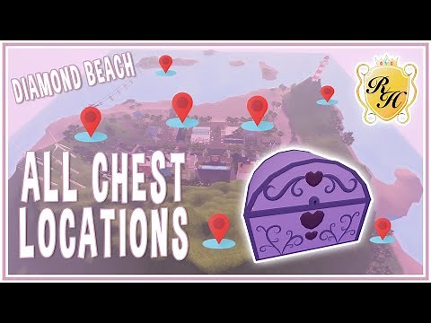 ALL CHEST LOCATIONS IN DIAMOND BEACH ROYALE HIGH Roblox #shorts