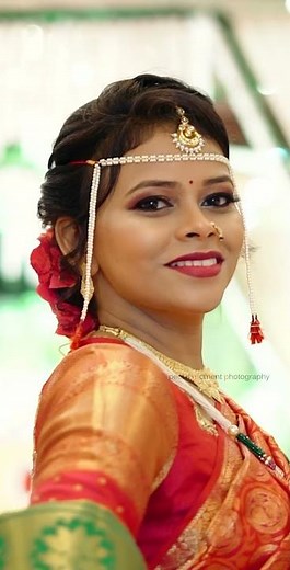 navari aali 😊 beautiful marathi bride entry