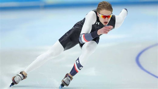 American speedskater Jordan Stolz seeking Olympic gold medal and introduction to actor Glen Powell