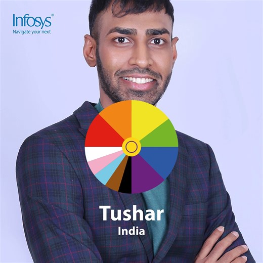 4.2K views · 14 reactions | “I celebrate Pride ’24 and I’m happy that I’m not judged for my appearance. But I wish there was more awareness - about the correct usage of people’s pronouns, for starters.” infy.com/Inclusion #Pride2024 #InclusionInProgress #ESGIsAnOpportunity | Infosys | Facebook