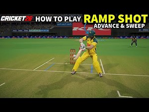 How to Play RAMP SHOT in Cricket 26 | Cricket 26 Advanced Shot | Cricket 26 Sweep Shot
