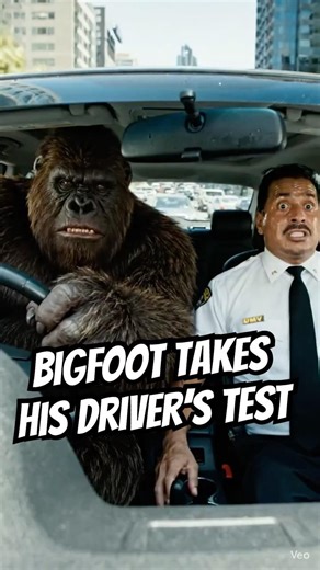 Bigfoot Takes His Driver’s Test | DMV Chaos & Car Crash Comedy