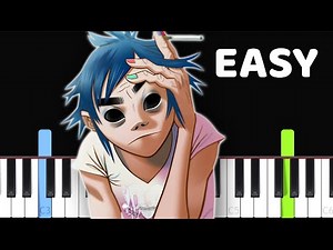 Gorillaz - Feel Good Inc - EASY Piano tutorial