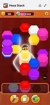 Hexa Stack Level 40 #games #playgaming #gaming #videogame #giveaway #brawlstars #gamer #videogames