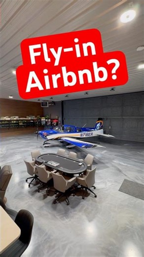 I Stayed At a FLY-IN AIRBNB #aviation #pilot #airbnb