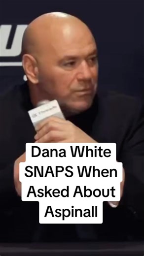 Dana White SNAPS When Asked About Tom Aspinalls Eye #ufc #ufc324 #danawhite #tomaspinall #mma