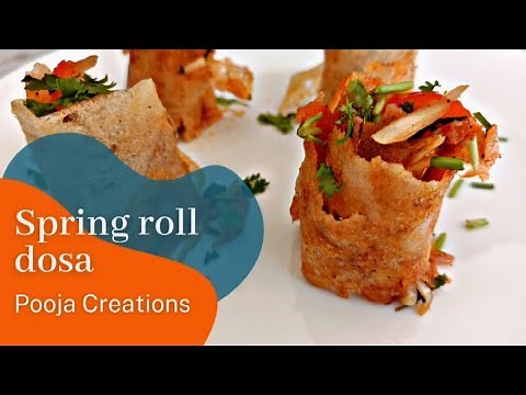 Spring roll dosa | Dosa recipe | Veg dosa recipe |