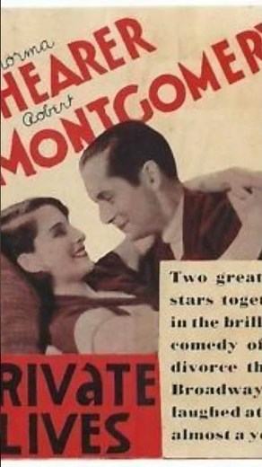 Private lives 1931 Robert Montgomery Norma Shearer #love #classicfilm #oldhollywood #vintage #movie