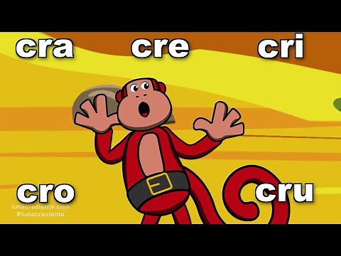 ¿Un Mono Que Habla? cra cre cri cro cru. Aprendamos a Leer con El Mono Sílabo