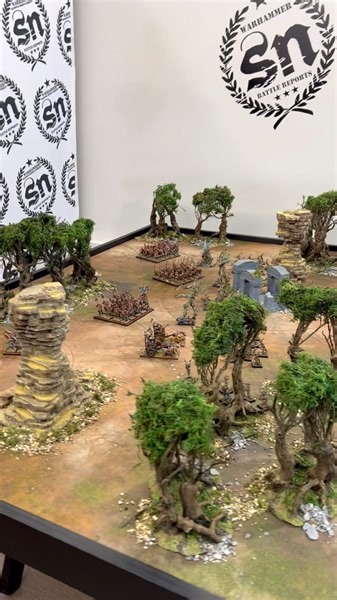 Near the forest edges of Athel Loren, the Beastmen hordes built a dark temple to the Gods of Chaos! Their presence caused a stir among the ancient forest, as the Everwood awoke in anger and fury… We’re back again with more Old World Action! Seeing the Beastmen Brayherds fight a classic foe in the Wood Elves #theoldworld #warhammerfantasy | SN Battle Reports