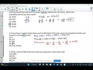 AP Stats chapter 5 review part 1