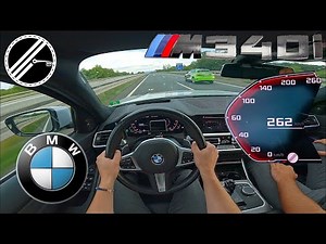 BMW M340i G20 | 374 PS | Top Speed Drive German Autobahn No Speed Limit POV