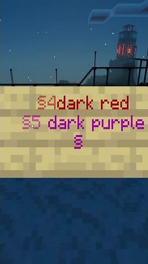 How to Change Text Color and Formatting in Minecraft! (Color Codes at End) #shorts