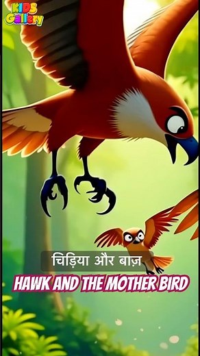 Hawk and the Mother Bird | चिड़िया और बाज़ | Moral Story for Kids