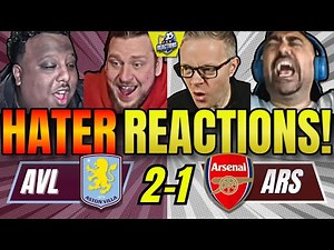 ARSENAL’S RIVALS & HATERS REACTIONS TO ASTON VILLA 2-1 ARSENAL! PREMIER LEAGUE FAN REACTIONS