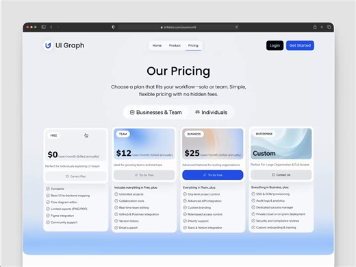 SaaS Platform - Pricing Page