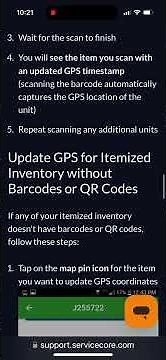 How to Scan Barcode and Add GPS Coordinates