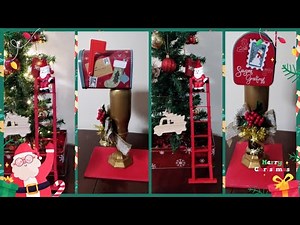 DIY Santa Ladder | DIY Santa Mailbox | Dollar Tree DIY | Christmas 2020 DIY Decoration ideas