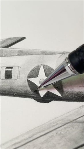 Drawing Military Planes ✈️ (Part 4) | B-17 | #art #drawing #military #aircraft #plane #pencildrawing