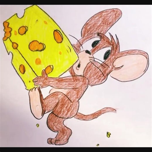 How To Draw JERRY MOUSE Step By Step