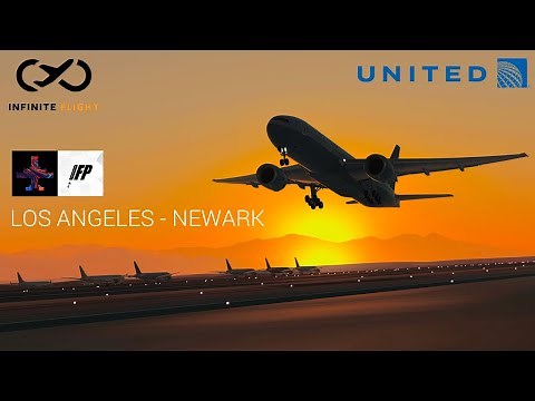Infinite Flight - Los Angeles to Newark | United, Boeing 777 | MultiPlayer Simulator TimeLapse