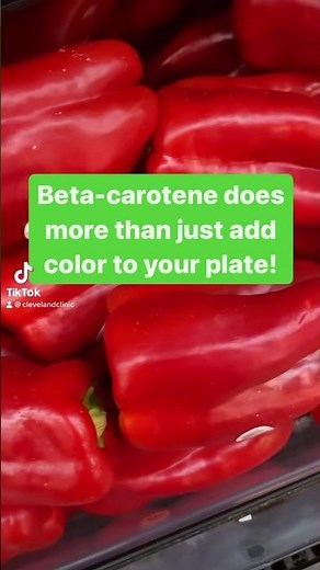 Benefits of beta-carotene.