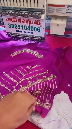 mission maggam work design#computer embroidery