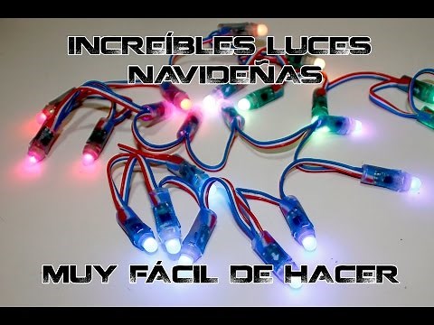 Impresionantes luces navideñas con arduino a todo color. Muy fácil de hacer