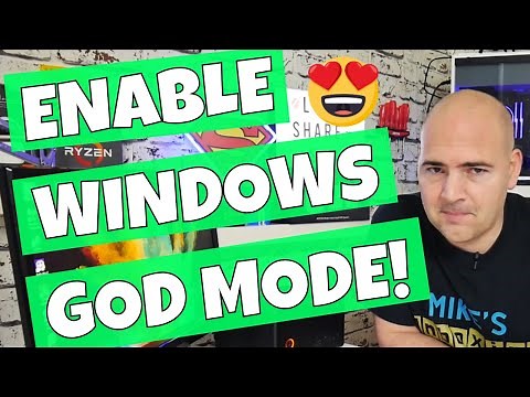 Enable Windows 10 God Mode Control Panel