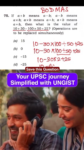 Don't Fall for This BODMAS Trap 🚨 Operator Substitution Explained #UPSC #ungist