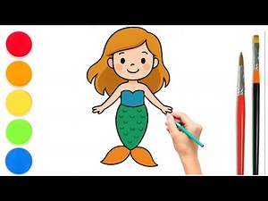 How to draw Mermaid| easy step by step |drawing tutorial | art for kids#howto#kids#step#howtodraw