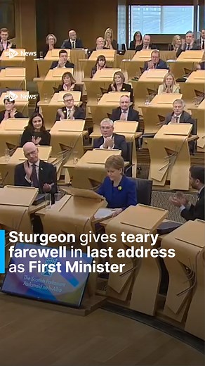 4.6K views · 97 reactions | Nicola Sturgeon holds back tears in final speech as Scotland's First Minister. #NicolaSturgeon #scotland #ScottishNews #scottishparliament #snpleadership #scottishnationalparty #holyrood #firstminister #ukpolitics #uk #unitedkingdom | STV News | Facebook