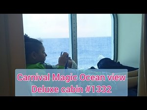 Carnival Magic Ocean view deluxe cabin 1332
