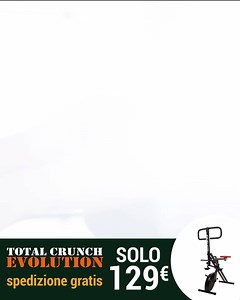 Crunch e Cyclette in un UNICO Attrezzo | Allena Gambe, Glutei, Braccia e Addominali nella comodità di Casa. | Total Crunch