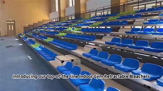 Indoor Retractable Gym Bleacher Bench Seating Movable Stadium Seats Telescopic Grandstand Bleachers Chairs Retractable Bleachers