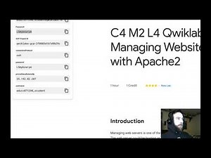 Coursera Lab Course 4 Week 3 Logging Into Qwiklabs Managing Websites with Apache 2