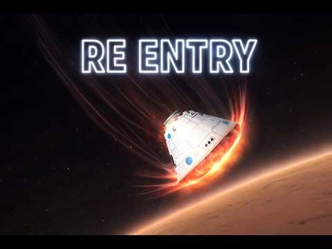 Capsule Re-entry at 25,000 mph - Visualized