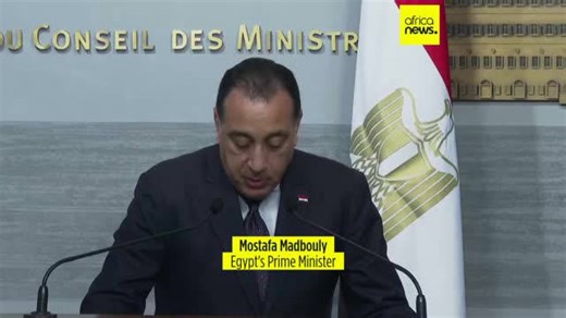 Egypt's prime minister Madbouly meets Lebanese president Aoun