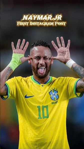 Neymar Jr. First Instgram Post #naymarjr #instadebut #throwback #CelebFirst