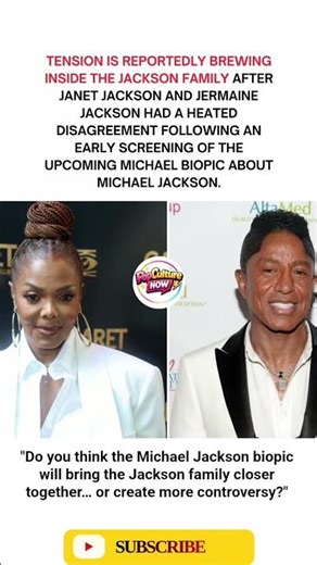 Janet & Jermaine Jackson Disagree Over Upcoming Michael Jackson Film #shorts #celebritynews